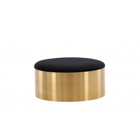 Puff Pouf - Sort og Messing