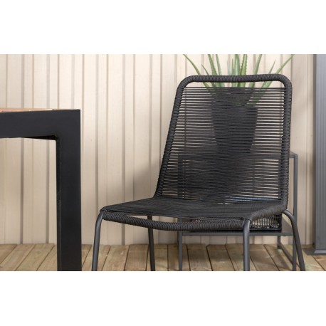 Bois t Loungesæt - Havemøbelsæt - Sort,Natur