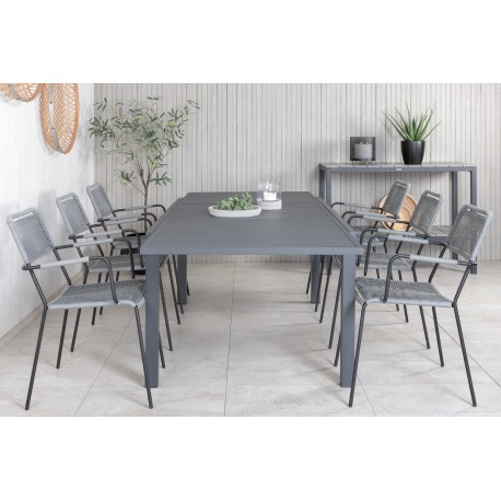 Marbella t Loungesæt - Havemøbelsæt - Sort,Grå