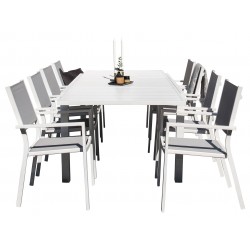 Marbella e Loungesæt - Havemøbelsæt - Sort,Hvid