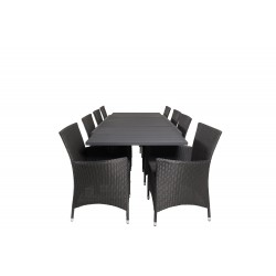 Marbella t Loungesæt - Havemøbelsæt - Sort