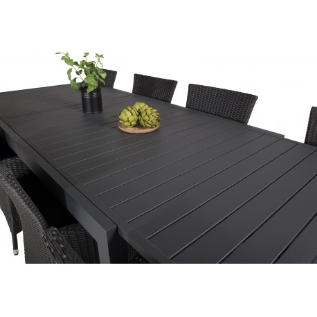 Marbella t Loungesæt - Havemøbelsæt - Sort