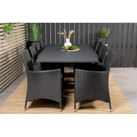 Marbella t Loungesæt - Havemøbelsæt - Sort