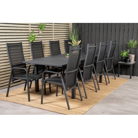 Marbella t Loungesæt - Havemøbelsæt - Sort