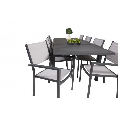 Marbella Loungesæt - Havemøbelsæt - Sort,Grå