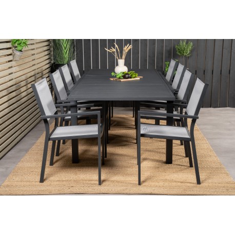 Marbella Loungesæt - Havemøbelsæt - Sort,Grå