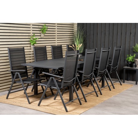 Marbella t Loungesæt - Havemøbelsæt - Sort