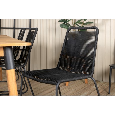 Julian t Loungesæt - Havemøbelsæt - Sort,Natur