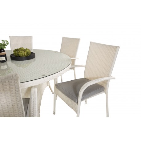 Volta Rundt Loungesæt - Havemøbelsæt - Hvid