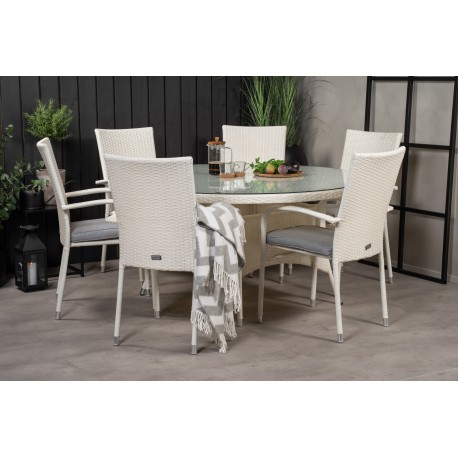 Volta Rundt Loungesæt - Havemøbelsæt - Hvid