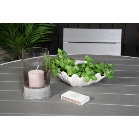 Parma Rundt Loungesæt - Havemøbelsæt - Grå,Hvid