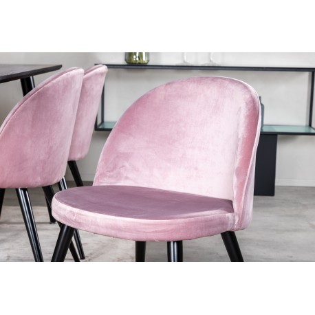 Dipp Spisebordssæt - Sort og Pink