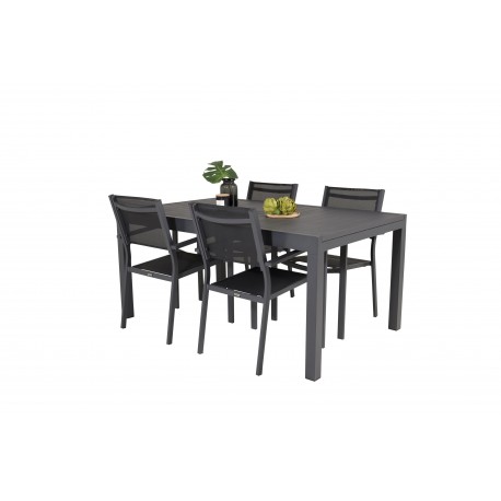 Marbella Loungesæt - Havemøbelsæt - Sort