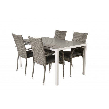 Break Loungesæt - Havemøbelsæt - Grå,Hvid