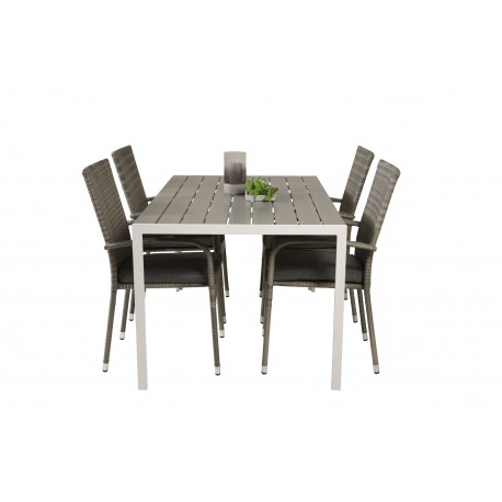 Break Loungesæt - Havemøbelsæt - Grå,Hvid