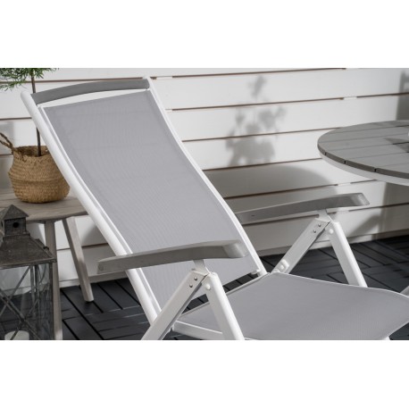 Parma Rund Loungesæt - Havemøbelsæt - Grå,Hvid