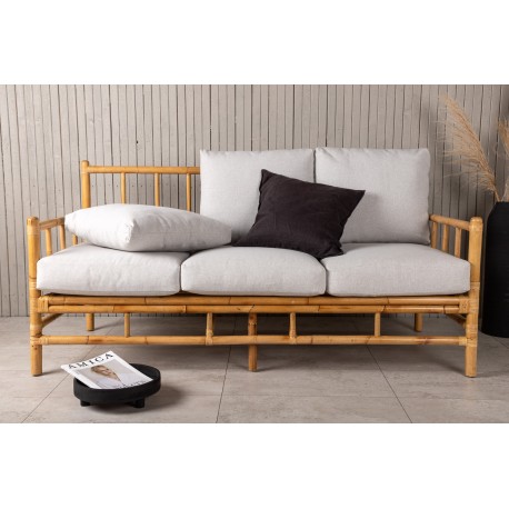Cane 3 personers haveSofa - Lysegrå,Natur