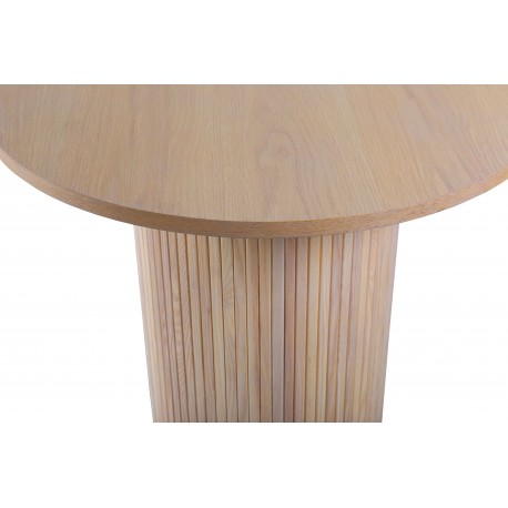 Bianca Ovalt spisebord - Sort og Natur