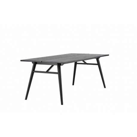 Stilfuldt Spisebord - Sort og Light Brushed