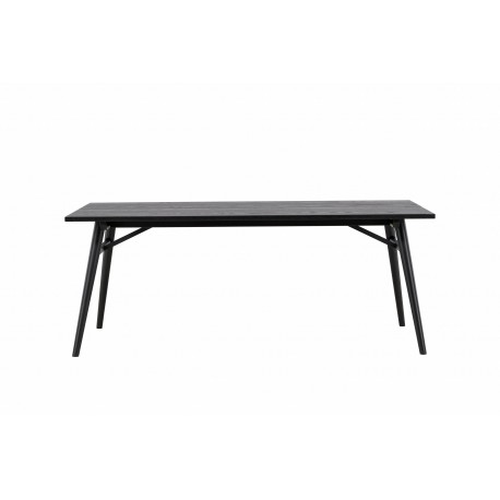 Stilfuldt Spisebord - Sort og Light Brushed