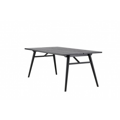 Stilfuldt Spisebord - Sort og Light Brushed
