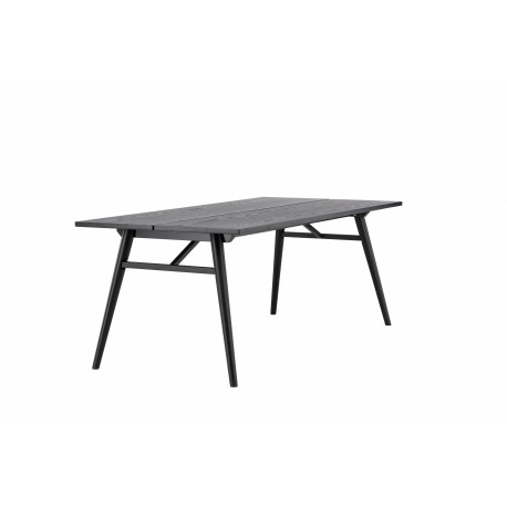 Stilfuldt Spisebord - Sort og Light Brushed