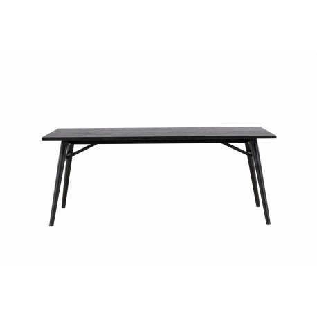 Stilfuldt Spisebord - Sort og Light Brushed