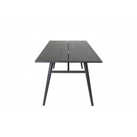 Stilfuldt Spisebord - Sort og Light Brushed