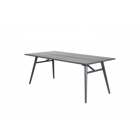 Stilfuldt Spisebord - Sort og Light Brushed