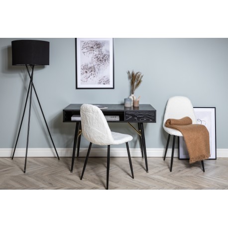Gold Skrivebord 110 x 60 cm - Sort