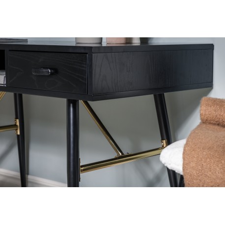 Gold Skrivebord 110 x 60 cm - Sort
