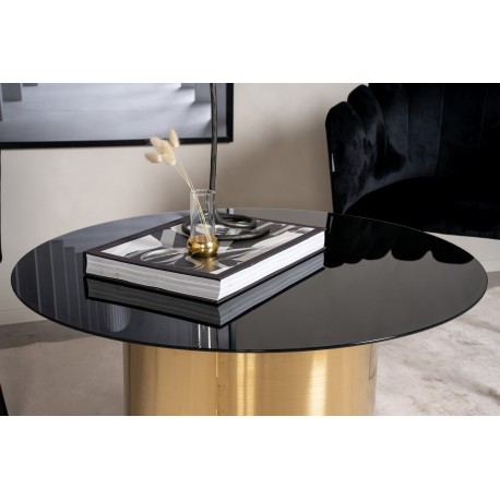 Ystad Bord - Sort og Brushed Messing