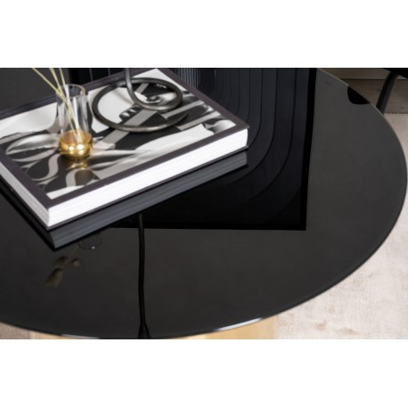 Ystad Bord - Sort og Brushed Messing