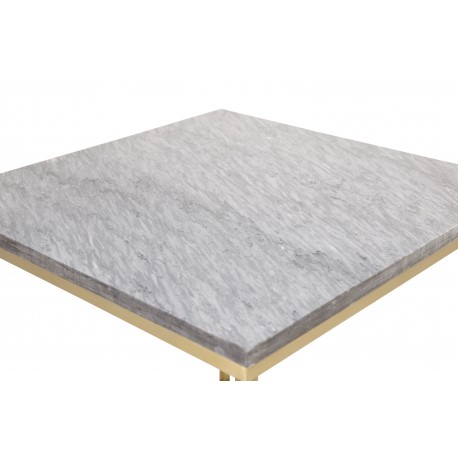 Estelle Bord - Brushed Messing og Grå