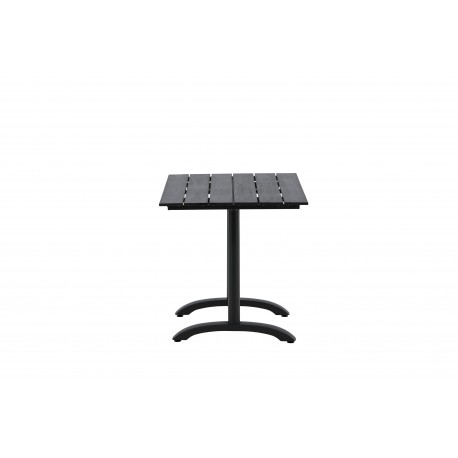 Denver t Spisebord 120 x 70 cm - Sort Aintwood og Aluminium
