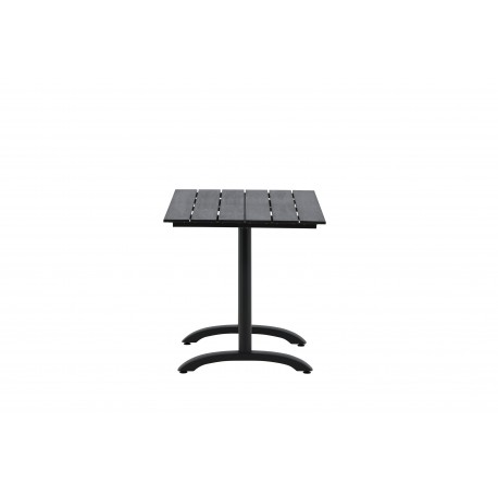 Denver t Spisebord 120 x 70 cm - Sort Aintwood og Aluminium