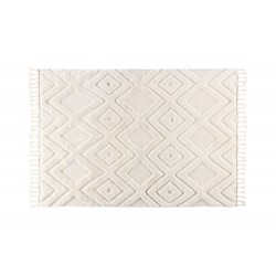 Dahlia Tæppe - Hvid