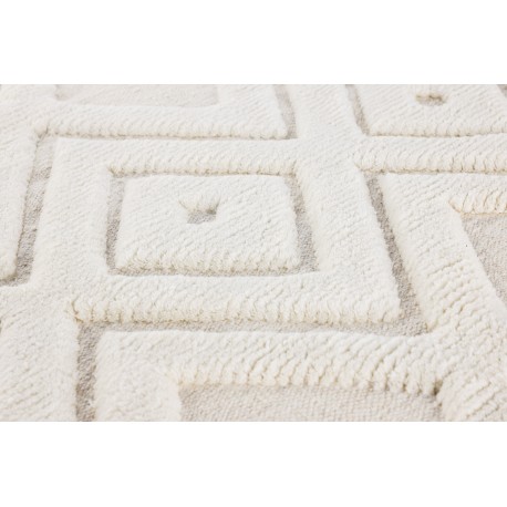 Dahlia Tæppe - Hvid