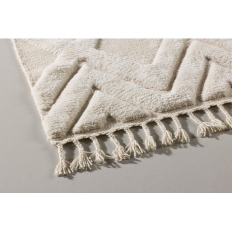 Dahlia Tæppe - Hvid