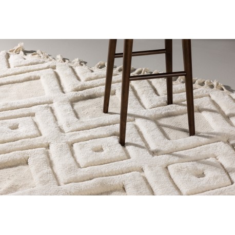 Dahlia Tæppe - Hvid