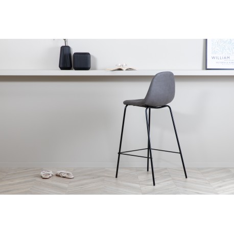 Polar Barstol - Sort og Grå