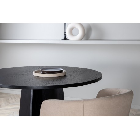Bootcut Rundt Rundt spisebord - Sort
