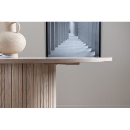 Bianca Rundt spisebord - Sort og Hvid