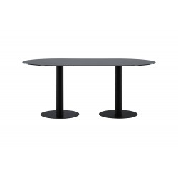 Pillan Ovalt spisebord - Sort