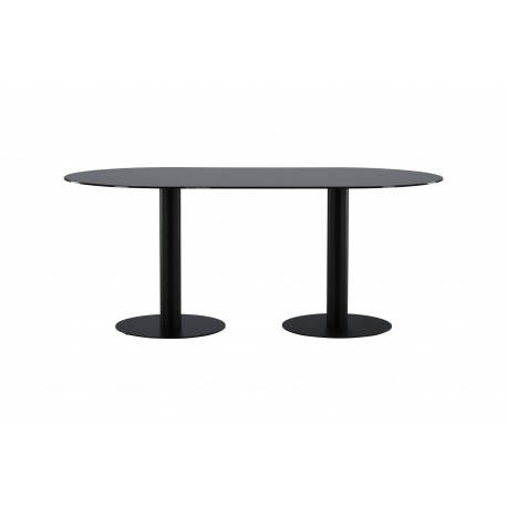 Pillan Ovalt spisebord - Sort
