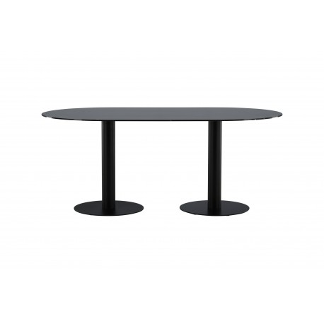 Pillan Ovalt spisebord - Sort