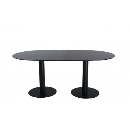 Pillan Ovalt spisebord - Sort