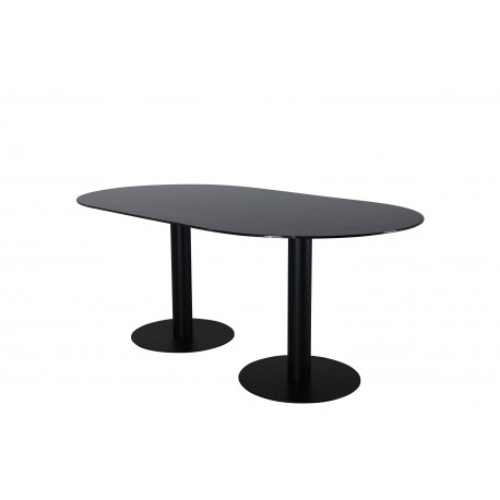 Pillan Ovalt spisebord - Sort