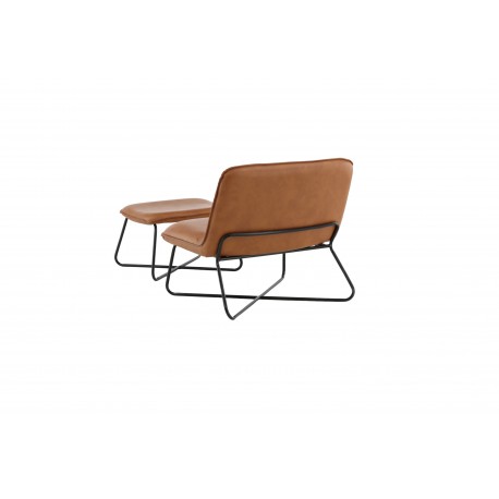 X Lounge Stol - Sort og Brun