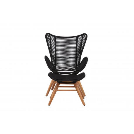 Tingeling Lounge Stol - Sort,Natur